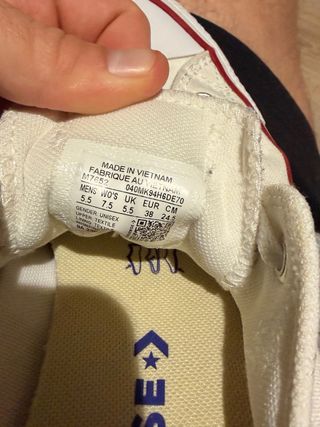 Converse Chuck Taylor All Star Blancas Talla 38