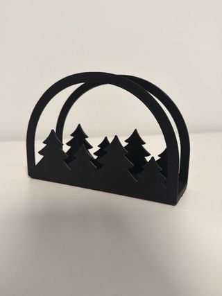 Porta tovaglioli stampa 3D alberi nero