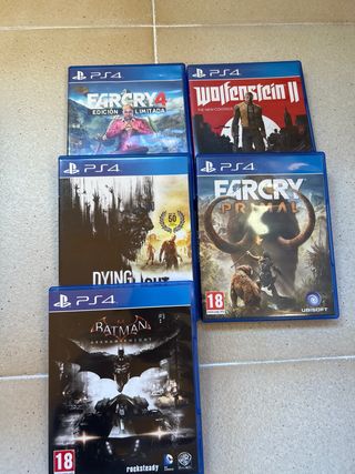 PS4 + Mando + 5 Juegos