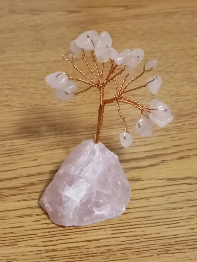 Albero di quarzo rosa