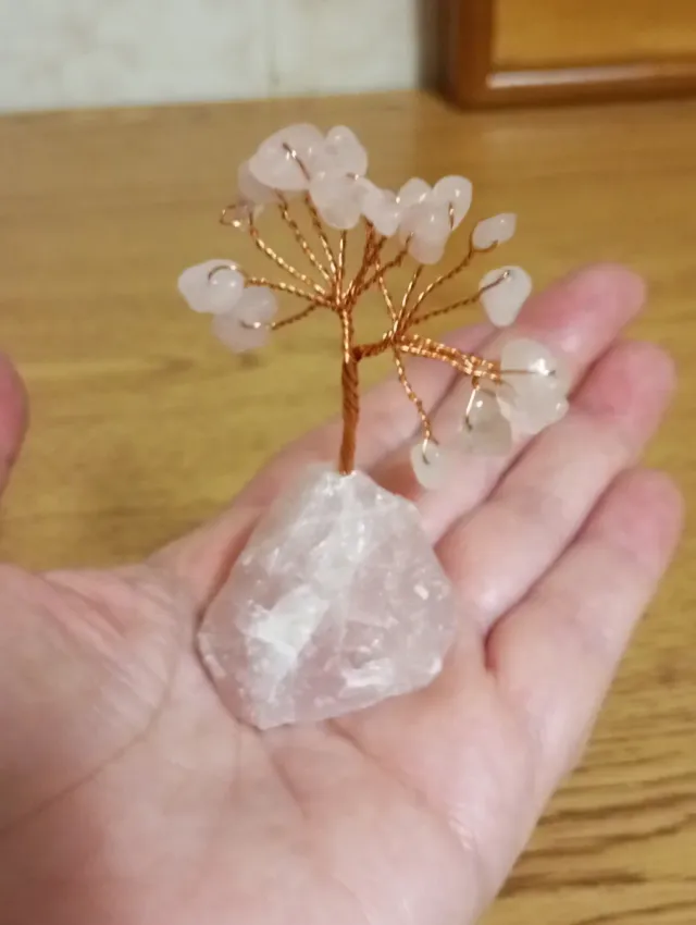 Albero di quarzo rosa