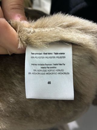 Abrigo imitación piel 46 NUEVO.