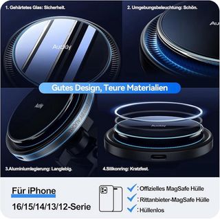 Caricatore Magsafe Auto Auckly 15W NUOVO