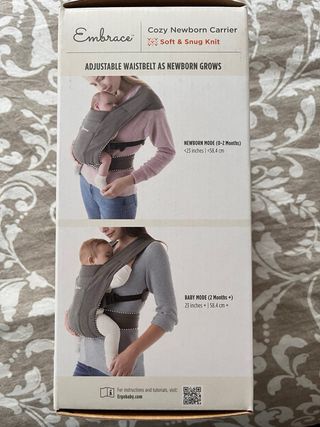 Mochila de porteo Ergobaby Embrace 3-11 kg Rosa