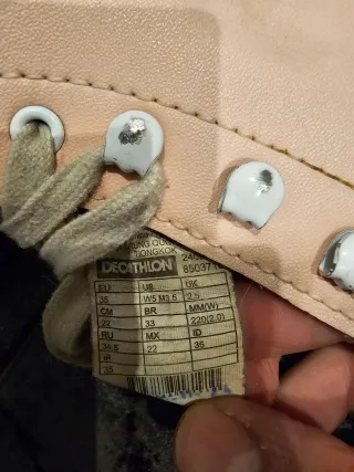 Patinas 4 ruedas Oxelo color rosa talla 35