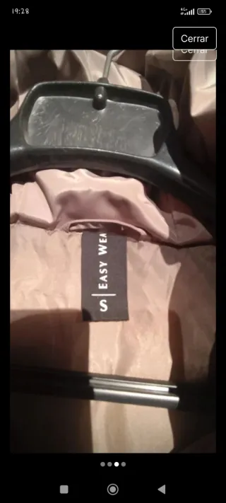 Abrigo acolchado beige