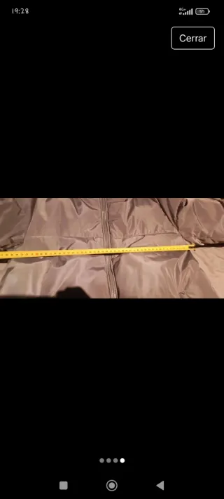 Abrigo acolchado beige