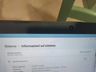 Portatile HP 470 i7 slim 16gb ram ssd 256gb 17.3"