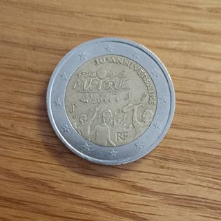 Moneda 2€ 🇫🇷 conmemorativa Fiesta de la Música