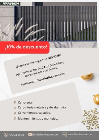 Servicios metálicos a medida.