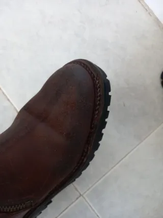 Botas altas de piel artesanas