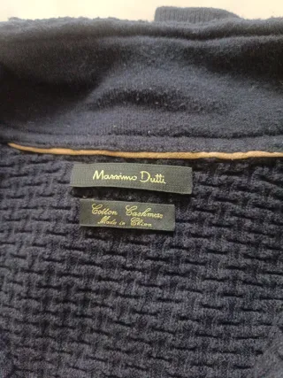 Jersey Massimo Dutti Azul Talla L ,40