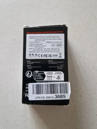 Modem Tenda MF6 4G LTE Mobile Wi-Fi 6 SIM INTERNET