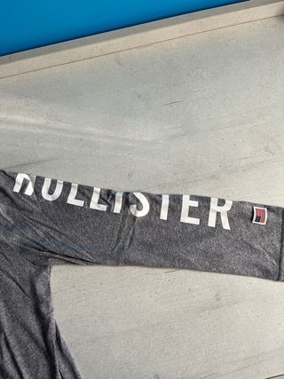 Sudadera Hollister gris con logo