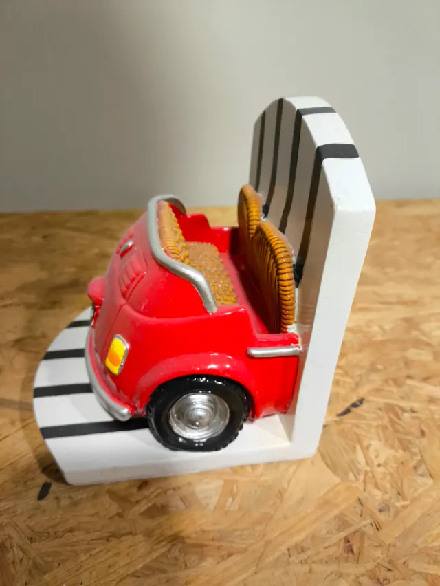 Sujetalibros Coche Rojo Infantil