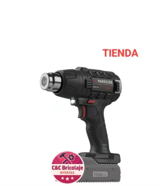 Pistola de calor Parkside performance completa