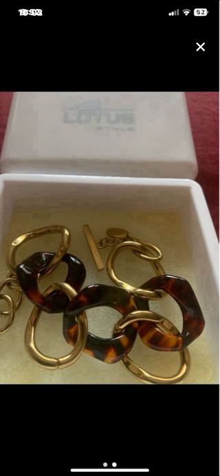 Pulsera Lotus Style nácar con estuche