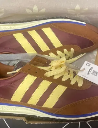 Zapatillas tipo Adidas SL72 Marrón/Morado Nuevas,a