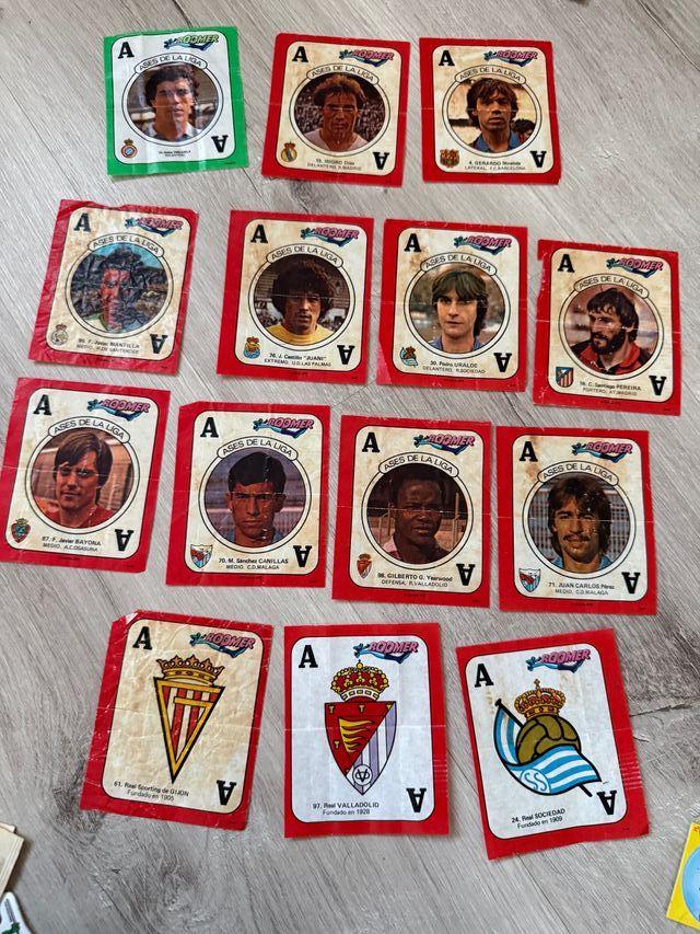 14 Cromos Boomer Ases de la Liga Fútbol