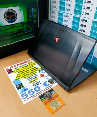 Portátil MSI i7 8750H 20GB RAM 512GB SSD