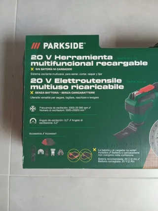 Multiherramienta parkside nueva 20 voltios
