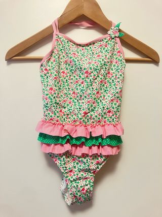 Bañador niña flores 9/10 años