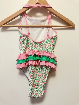 Bañador niña flores 9/10 años