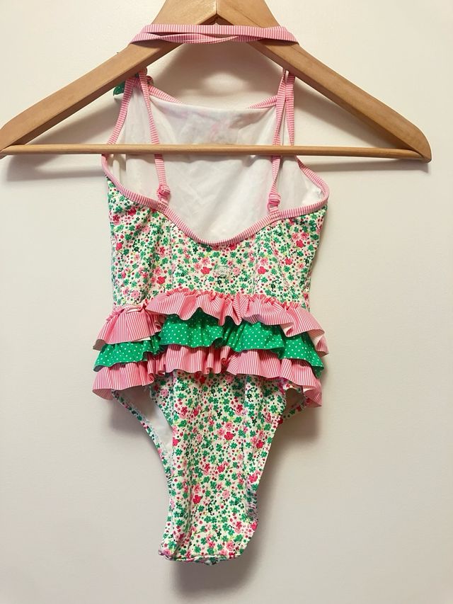 Bañador niña flores 9/10 años