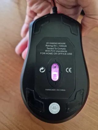 Ratón Gaming PBP con luces