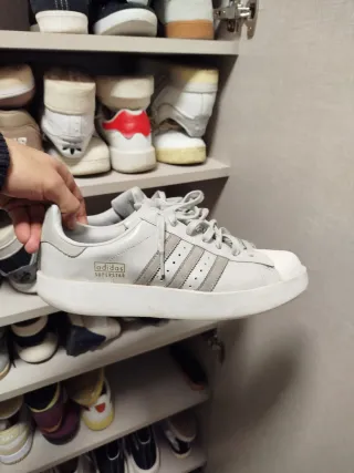 Zapatillas Adidas Plataforma Grises Talla 43