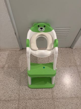 Alzador WC Niño Oso Verde