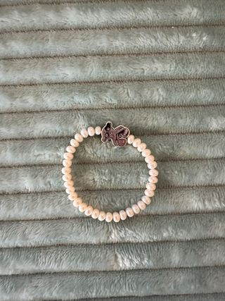 Pulsera Tous Oso Plata y Perlas