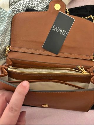 Bolso Clutch Ralph Lauren Cadena Dorada