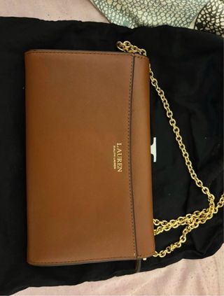 Bolso Clutch Ralph Lauren Cadena Dorada