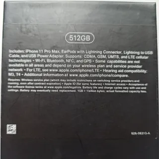 Scatola iPhone 11 Pro Max Verde Notte 512GB