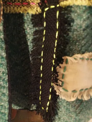 CHAQUETA NUEVA DE PUNTO GORDO TALLA OVERSIZE.