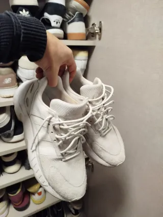 Zapatillas Adidas Blancas/Gris Talla 43