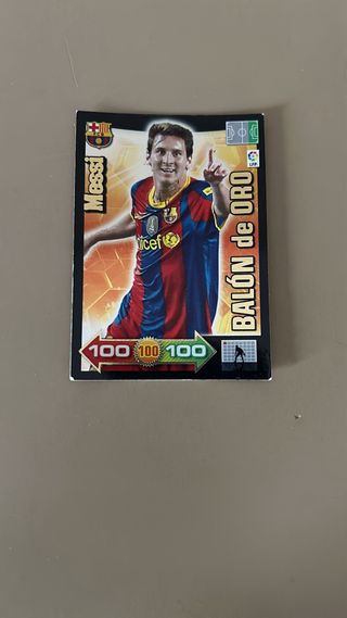 Messi Balón de Oro 2010-11 Adrenalyn +Carta gratis
