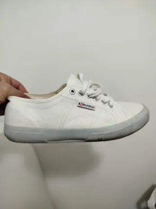 Zapatillas Superga Lona Blancas Talla 42