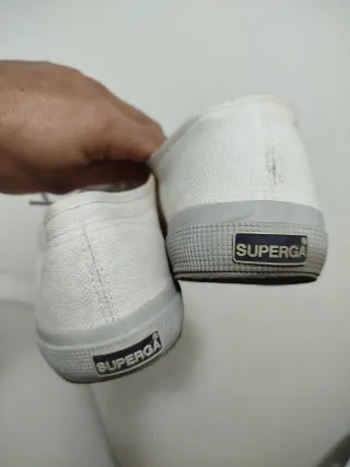 Zapatillas Superga Lona Blancas Talla 42