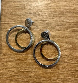 Pendientes Guess Aro Doble