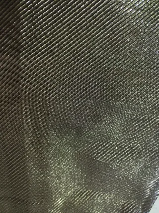 Falda midi plateada T 40