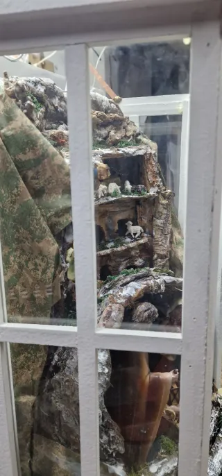 Lanterna con Presepe Artigianale