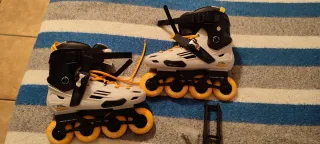 Patines en línea Oxelo talla 42 blancos y negros