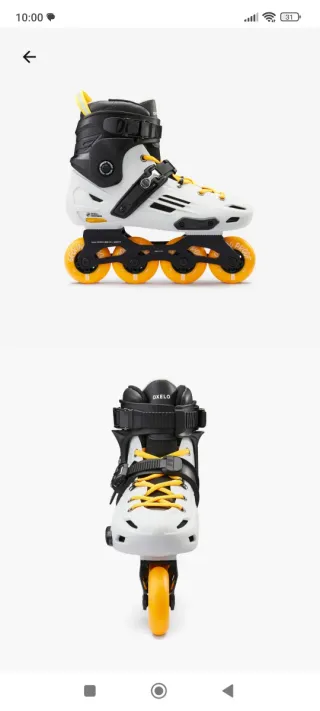 Patines en línea Oxelo talla 42 blancos y negros