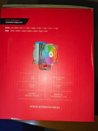 Mars Gaming MCPU66 ARGB CPU Cooler