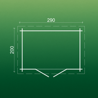 Caseta jardín 5,8 m2 + suelo y extras