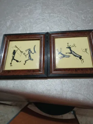 Pareja de azulejos antiguos