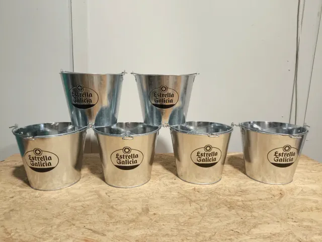 Cubos macetero Estrella Galicia Metal con Abridor