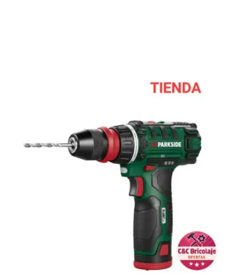 Taladro atornillador Parkside completo nuevo